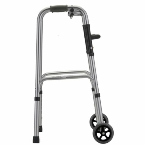 FOLDING WALKING FRAME 5" FRONT WHEEL