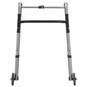 FOLDING WALKING FRAME 5″ FRONT WHEEL