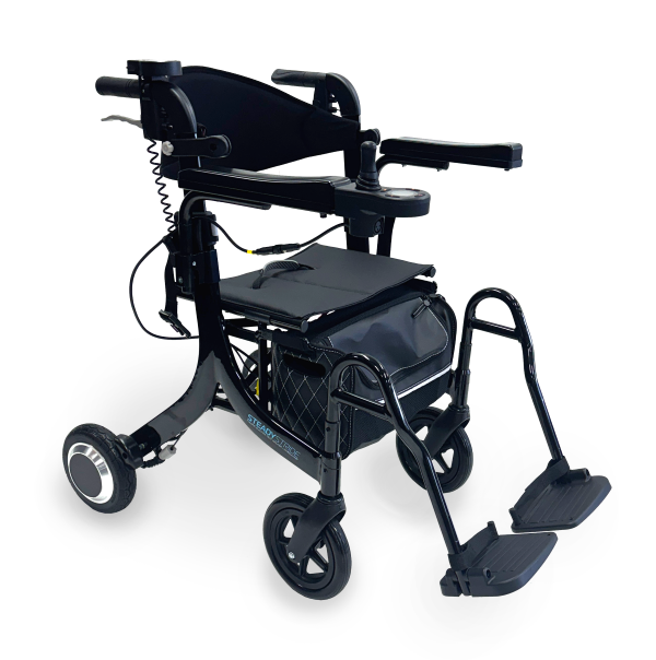 STEADY STRIDE FOLDING ELECTRIC SEAT WALKER / WHEELCHAIR Model RG4409