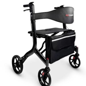 DARK GREY BARIATRIC SIDE FOLDING SEAT WALKER – Model RG4413DG