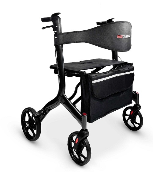 DARK GREY BARIATRIC SIDE FOLDING SEAT WALKER – Model RG4413DG