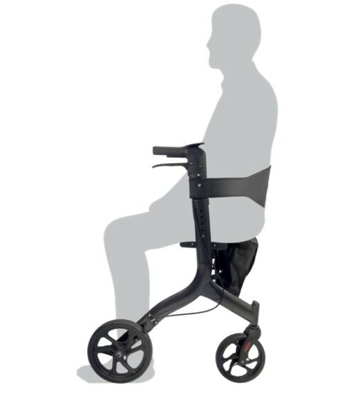 DARK GREY BARIATRIC SIDE FOLDING SEAT WALKER - Model RG4413DG - Image 5